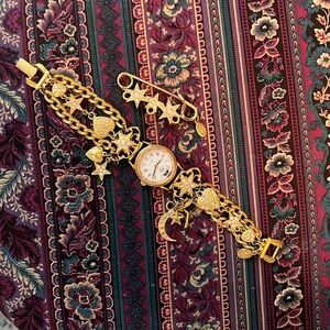 Kirk’s folly Charm Bracelet Watch & pin